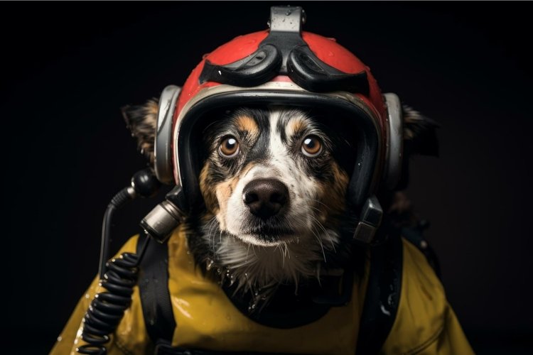 Adaptable Rescue dog. Generate Ai example image 1
