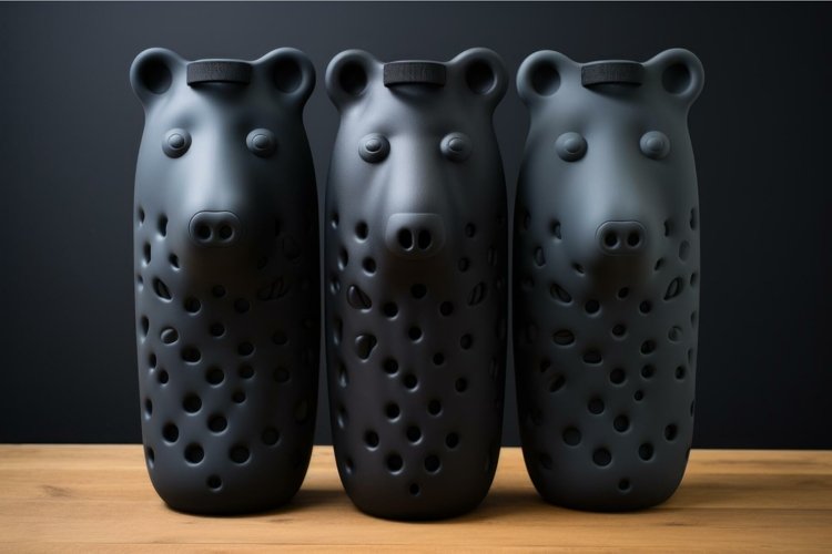 Durable Rubber hot water bottle. Generate Ai