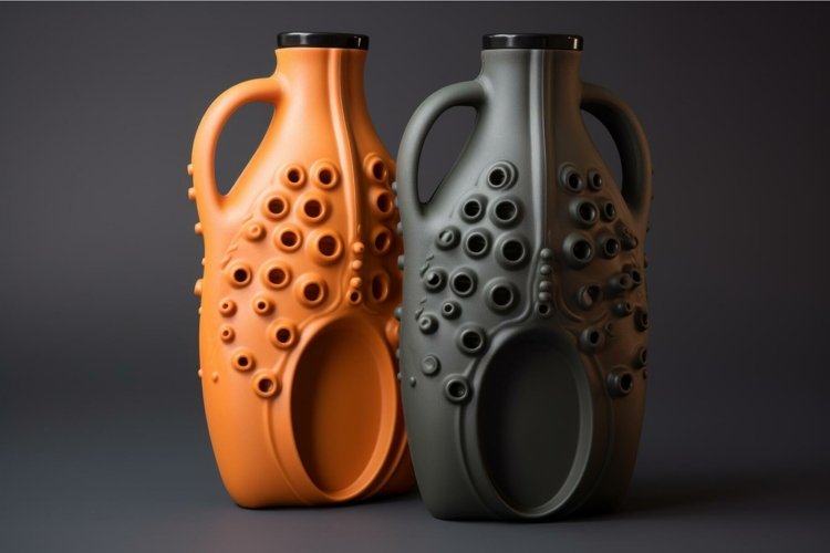 Comforting Rubber hot water bottle. Generate Ai