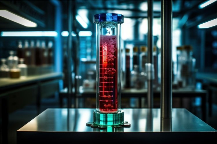 Scientist test tube. Generate Ai example image 1