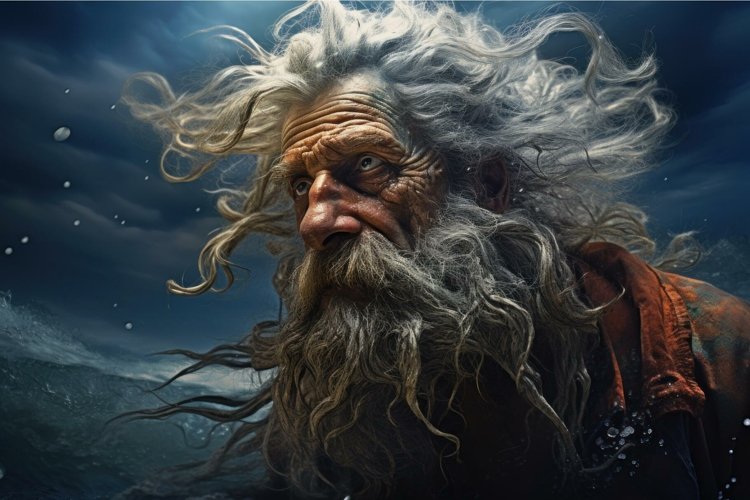 Ancient mariner in the heart of the storm example image 1