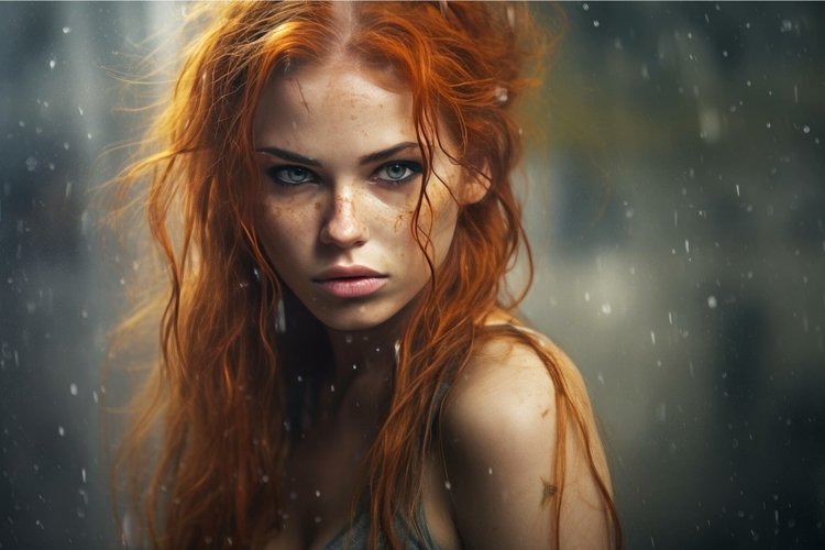 Intelligent Serious woman. Generate Ai example image 1