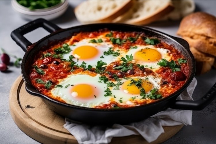 Shakshouka arabic. Generate Ai example image 1