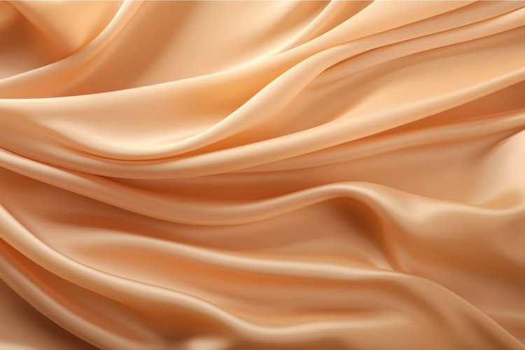 Shimmering Smooth wavy silk. Generate Ai