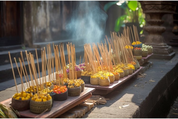 Spiritual temple heritage Bali. Generate ai example image 1