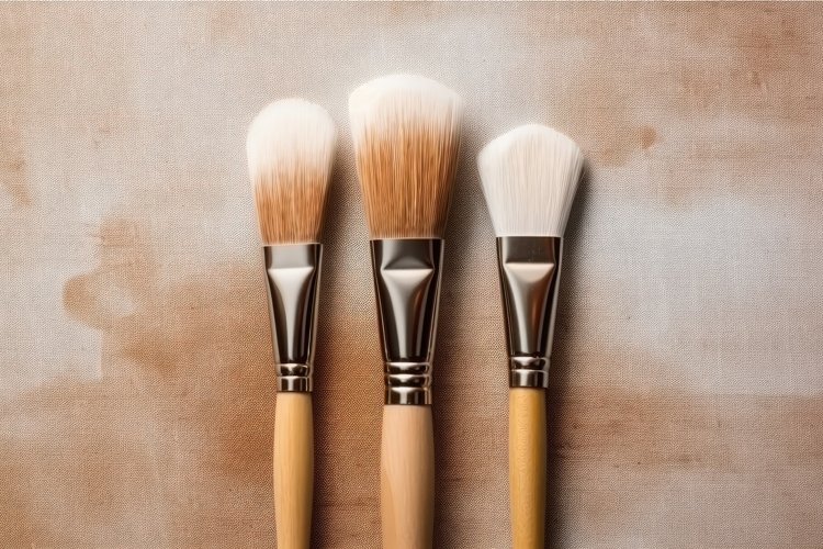 Brushes background. Generate Ai