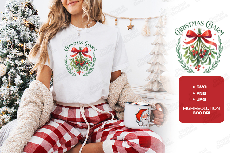 Christmas Wreath Clipart Image 17