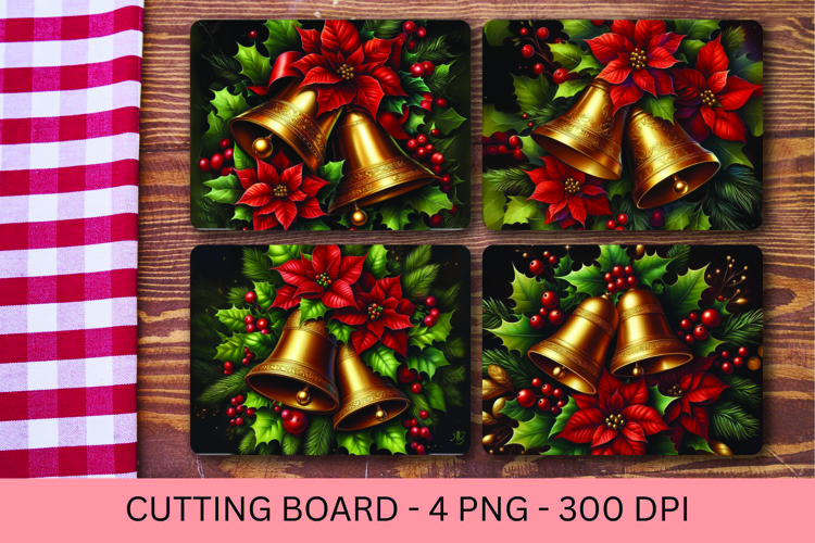 kitchen cutting board - christmas bell