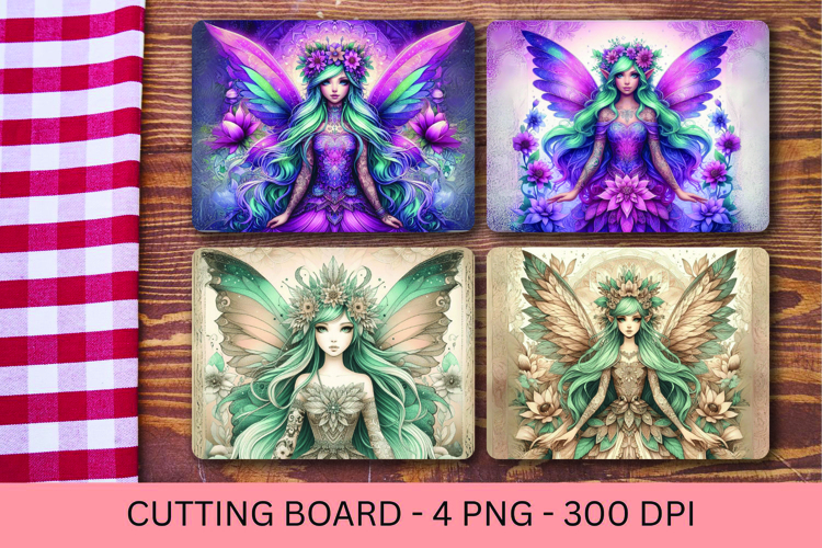 kitchen cutting board - beautiful fairy