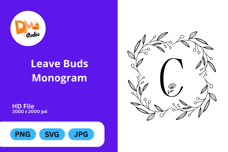 Leave Buds Monogram