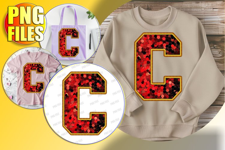 C Doodle Letter Style Sublimation Merry Holiday Vibes!