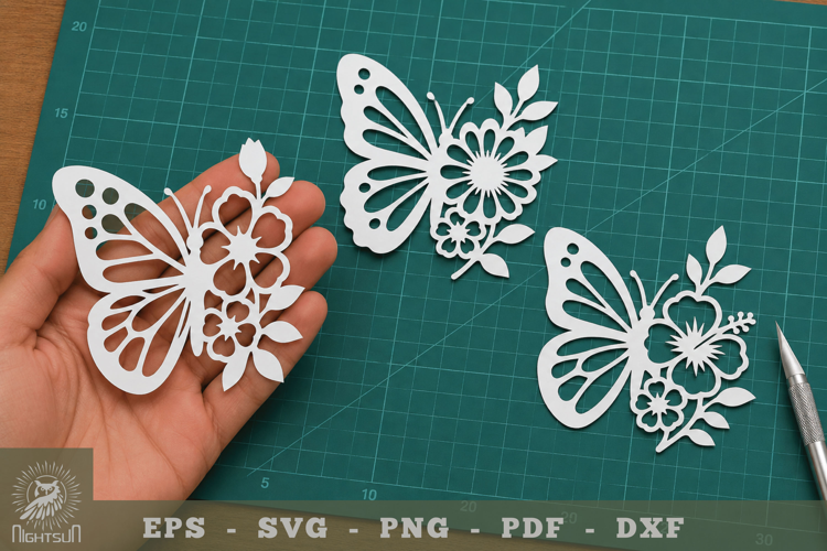 Floral Butterfly Paper Cutting Craft
