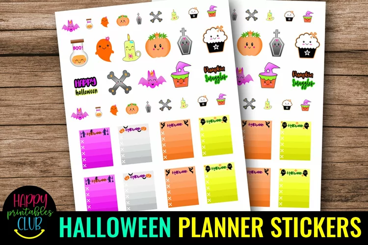 Halloween Planner Stickers I Cute Halloween Planner Stickers