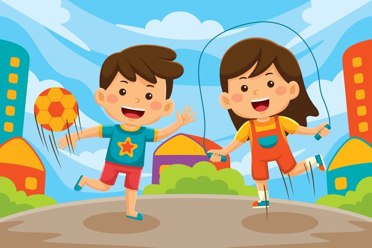Outdoor Activity Cartoon Vector #04