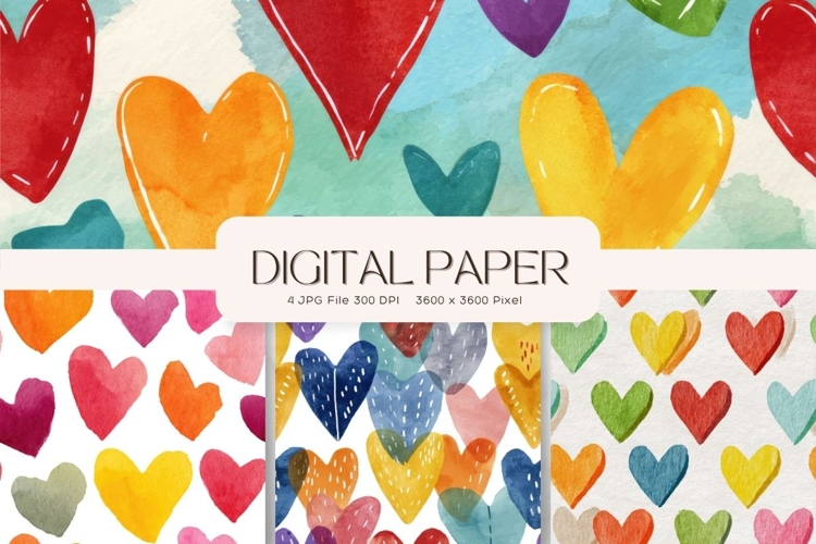 Heart Pattern Valentines Background Wallpaper Digital Paper