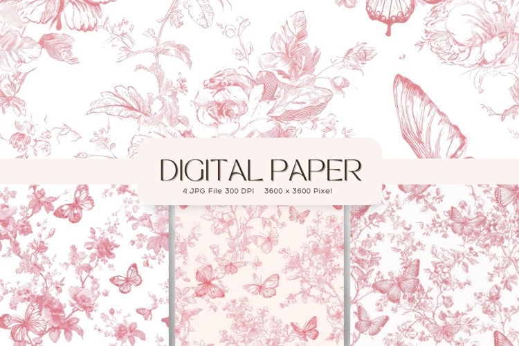 Flower Pattern Background Wallpaper Digital Paper_280