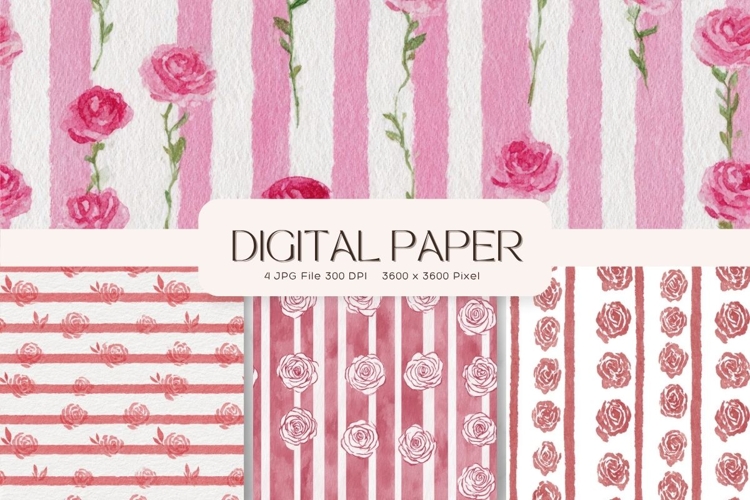 Flower Pattern Background Wallpaper Digital Paper_147