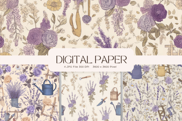 Flower Pattern Background Wallpaper Digital Paper_253