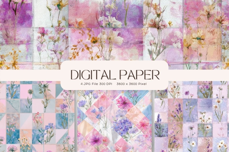 Flower Pattern Background Wallpaper Digital Paper_273