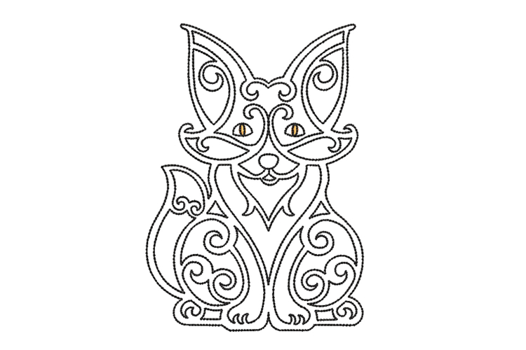 Fox Machine Embroidery Design