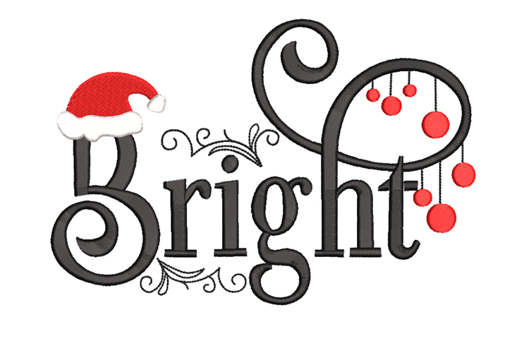Bright Christmas Machine Embroidery Design