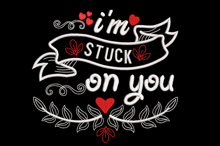 Valentine Machine embroidery design