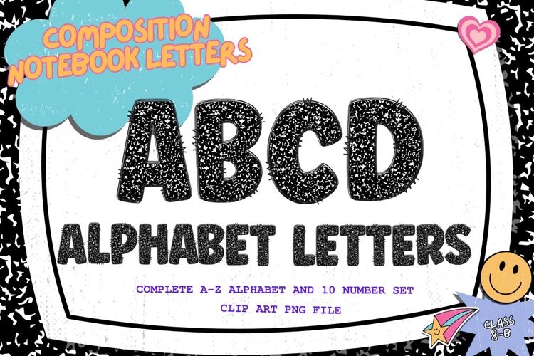 Composition Notebook Alphabet Back To School Teacher Letters