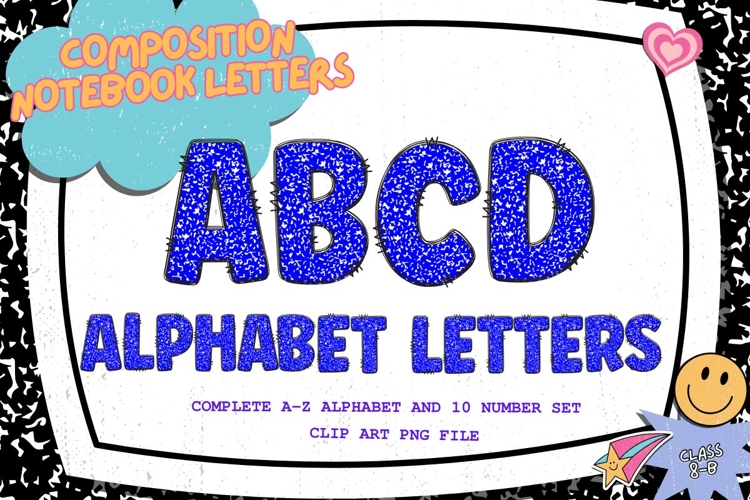 Composition Notebook Alphabet Back To School Teacher Letters