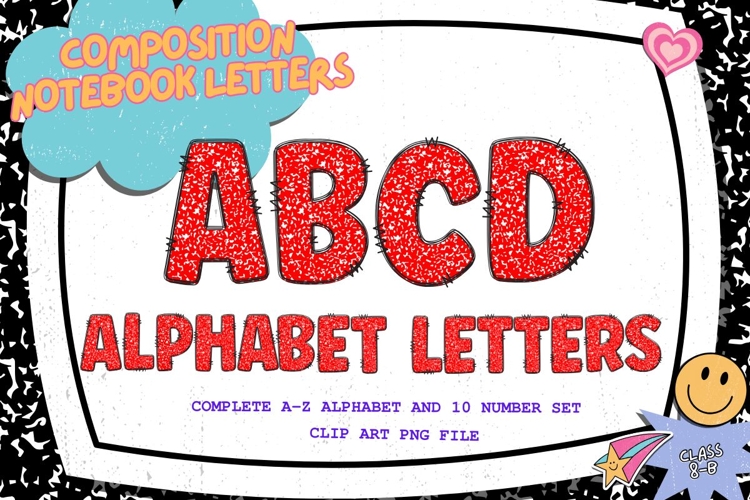 Composition Notebook Alphabet Back To School Teacher Letters