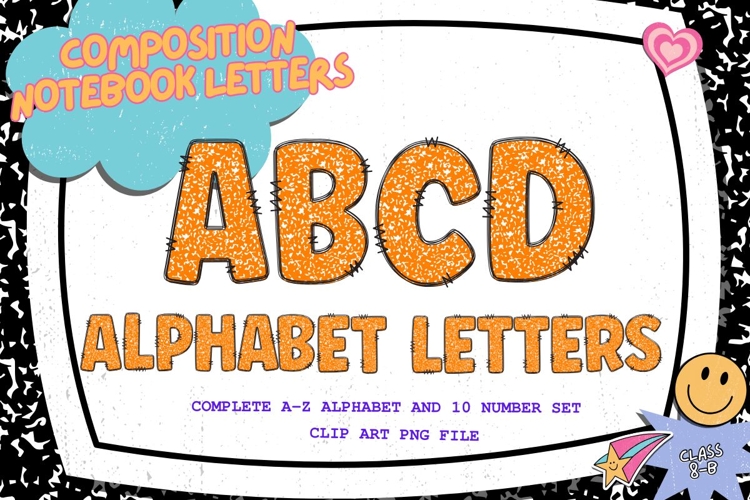 Composition Notebook Alphabet Back To School Teacher Letters