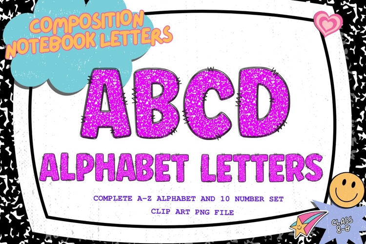 Composition Notebook Alphabet Back To School Teacher Letters