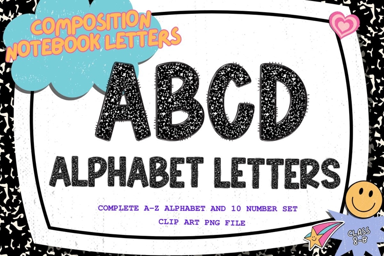 Composition Notebook Alphabet Back To School Teacher Letters