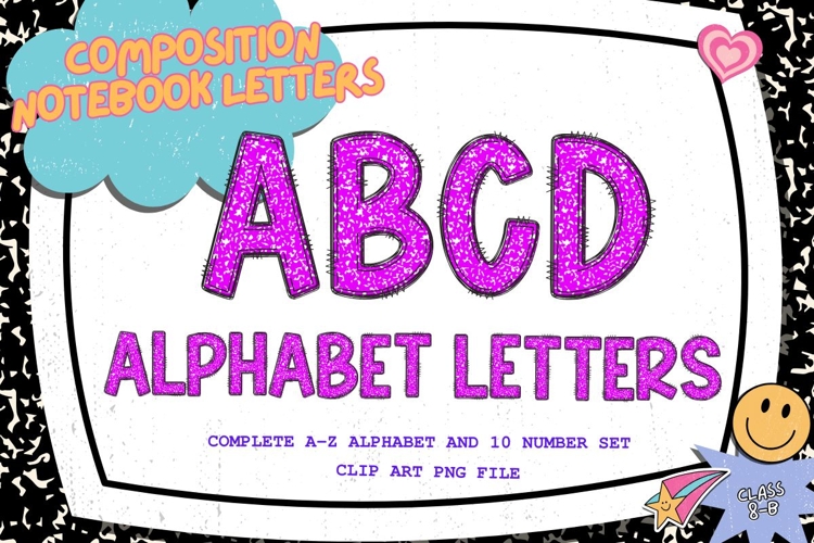 Composition Notebook Alphabet Back To School Teacher Letters