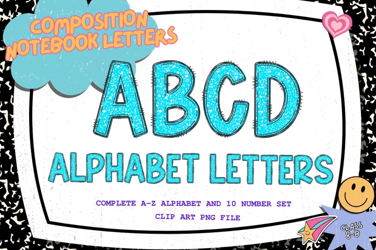 Composition Notebook Alphabet Back To School Teacher Letters