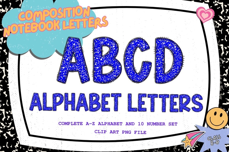 Composition Notebook Alphabet Back To School Teacher Letters