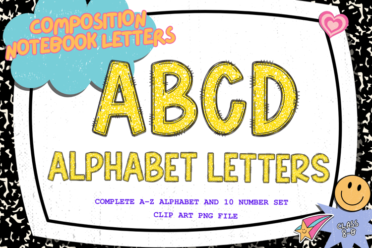 Composition Notebook Alphabet Back To School Teacher Letters