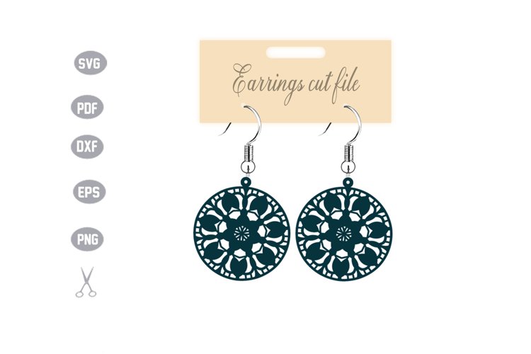 Earrings Template SVG example image 1