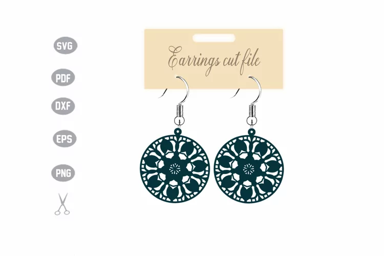 Earrings Template SVG