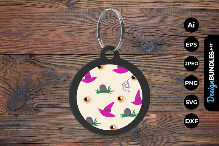 Halloween Pattern Keychain