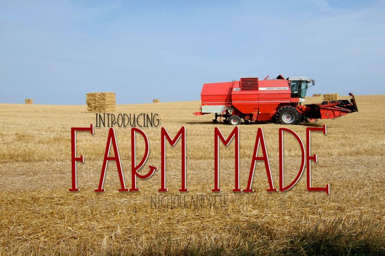 Farm Made - A Farmhouse Style Font example image 1