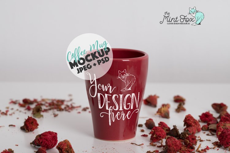 Coffee Mug Mockup | PSD & JPG Coffee Cup Mock Up example image 1