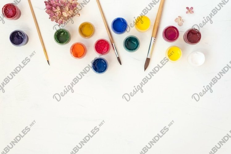 Art mockup background | craft mockup | flat lay