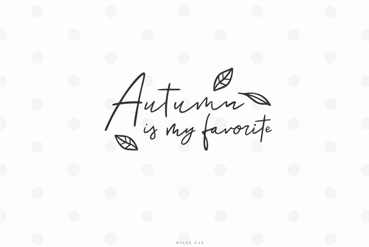 Fall autumn quote svg cut file example image 1