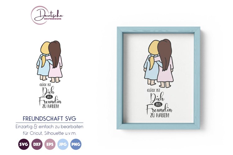 Beste Freundinnen SVG | Mädchen SVG example image 1