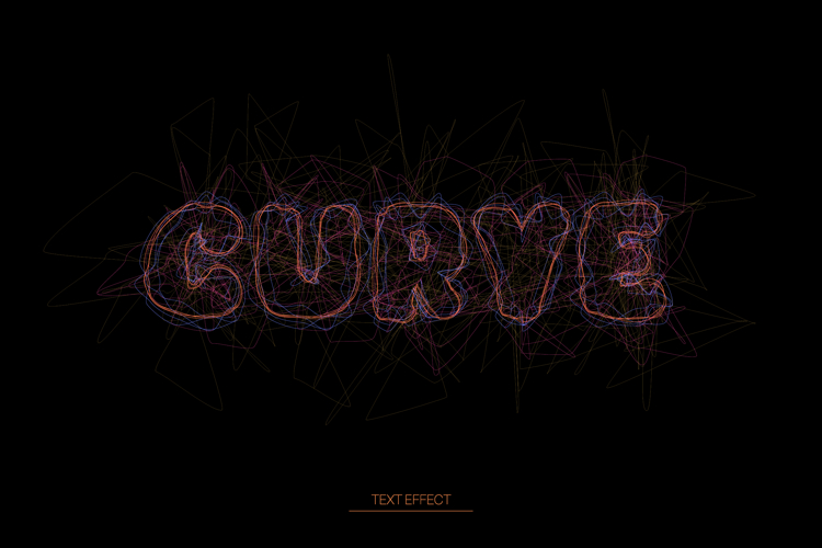 Chalk Line Art Style Text Effect Editable