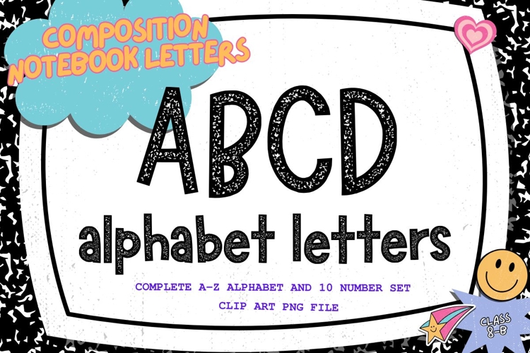 Composition Notebook Alphabet Back To School Teacher Letters