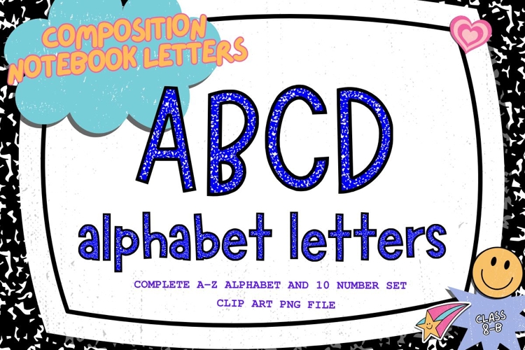 Composition Notebook Alphabet Back To School Teacher Letters