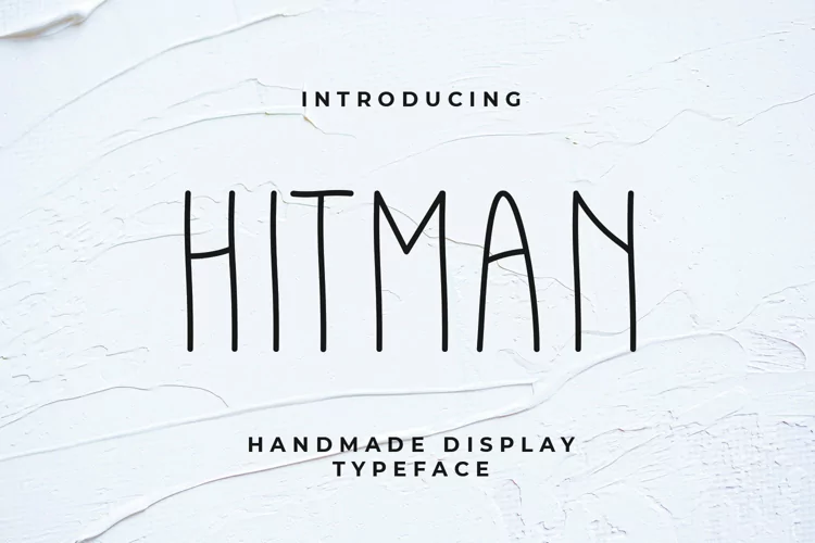 Hitman - A Handwritten Thin Monoline Font