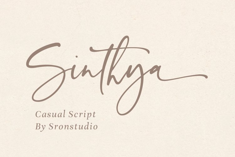 Sinthya - Casual Script Font example image 1