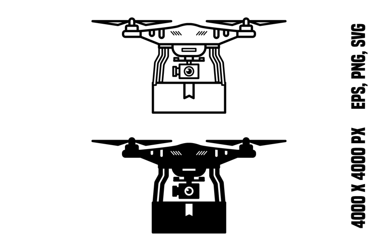 Autonomous Delivery Drone Icons